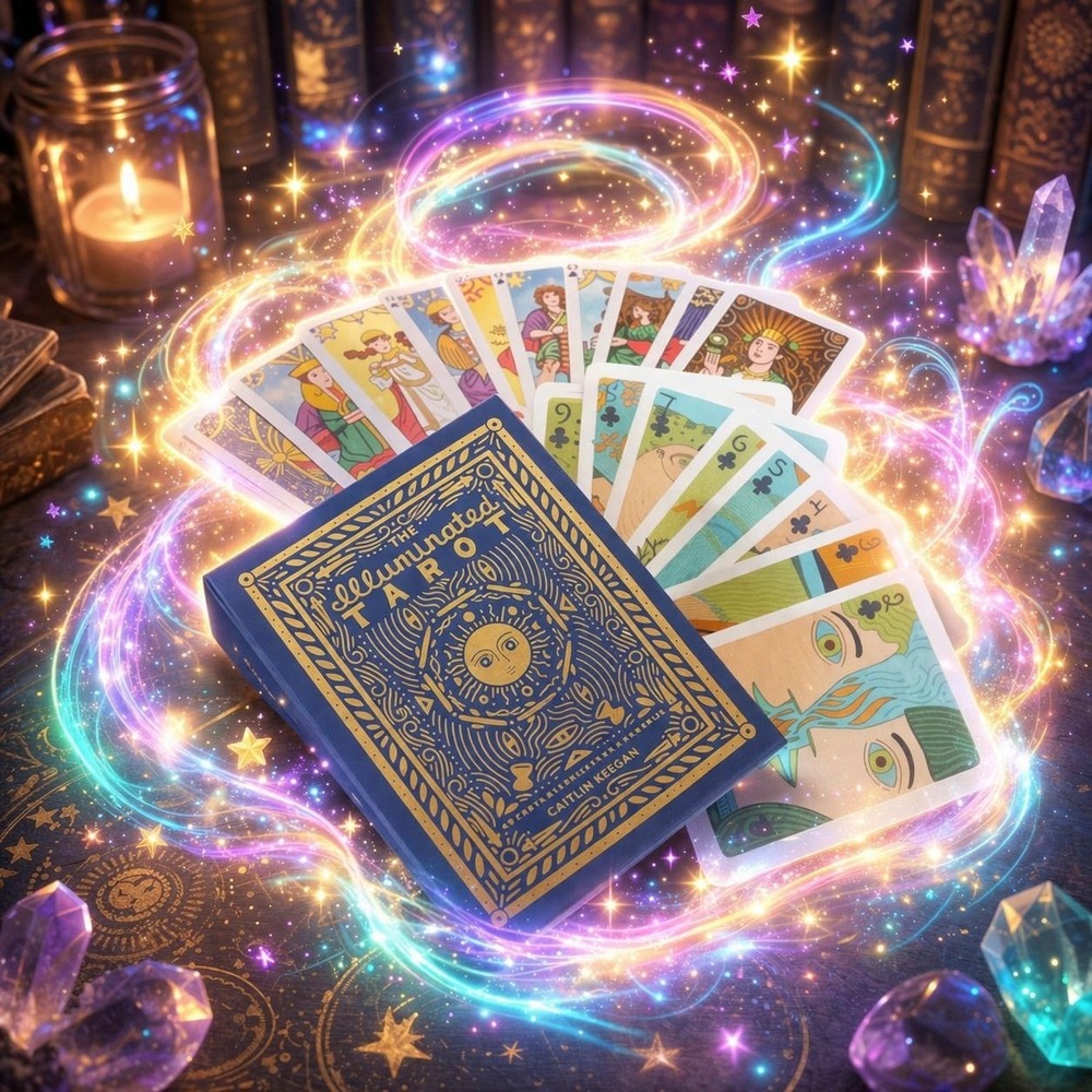ILLUMINATED Tarot Deck‎ Adult OS Multicolor New Caitlin Keegan 53 Cards